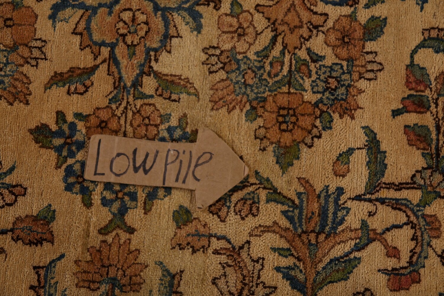 Pre-1900 Vegetable Dye Kerman Persian Large Rug 11x20