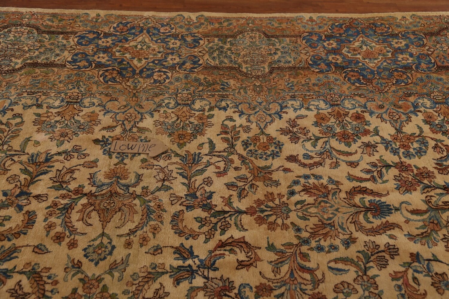 Pre-1900 Vegetable Dye Kerman Persian Large Rug 11x20