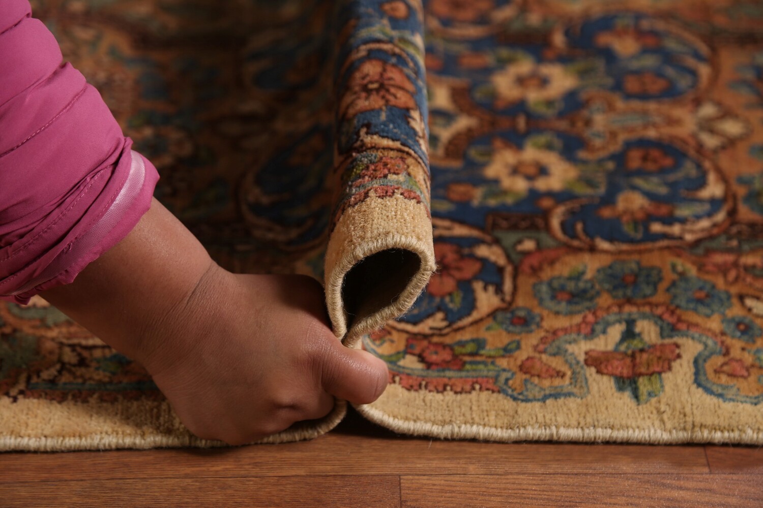 Pre-1900 Vegetable Dye Kerman Persian Large Rug 11x20