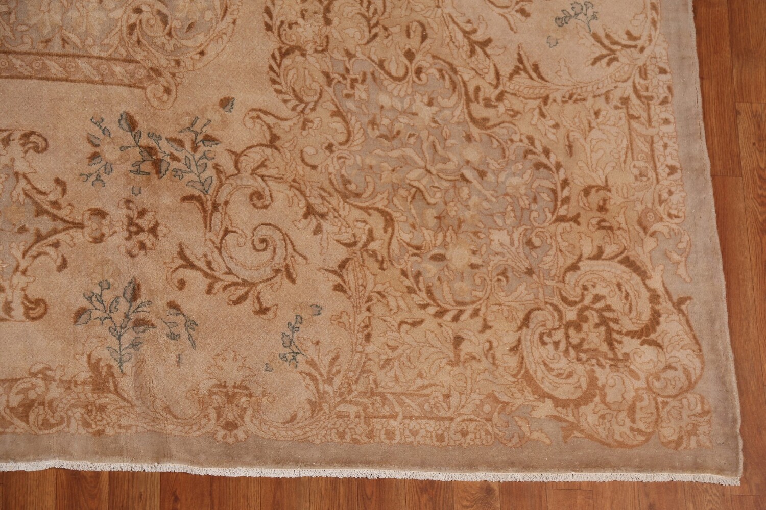Antique Vegetable Dye Kerman Persian Large Rug 11x20