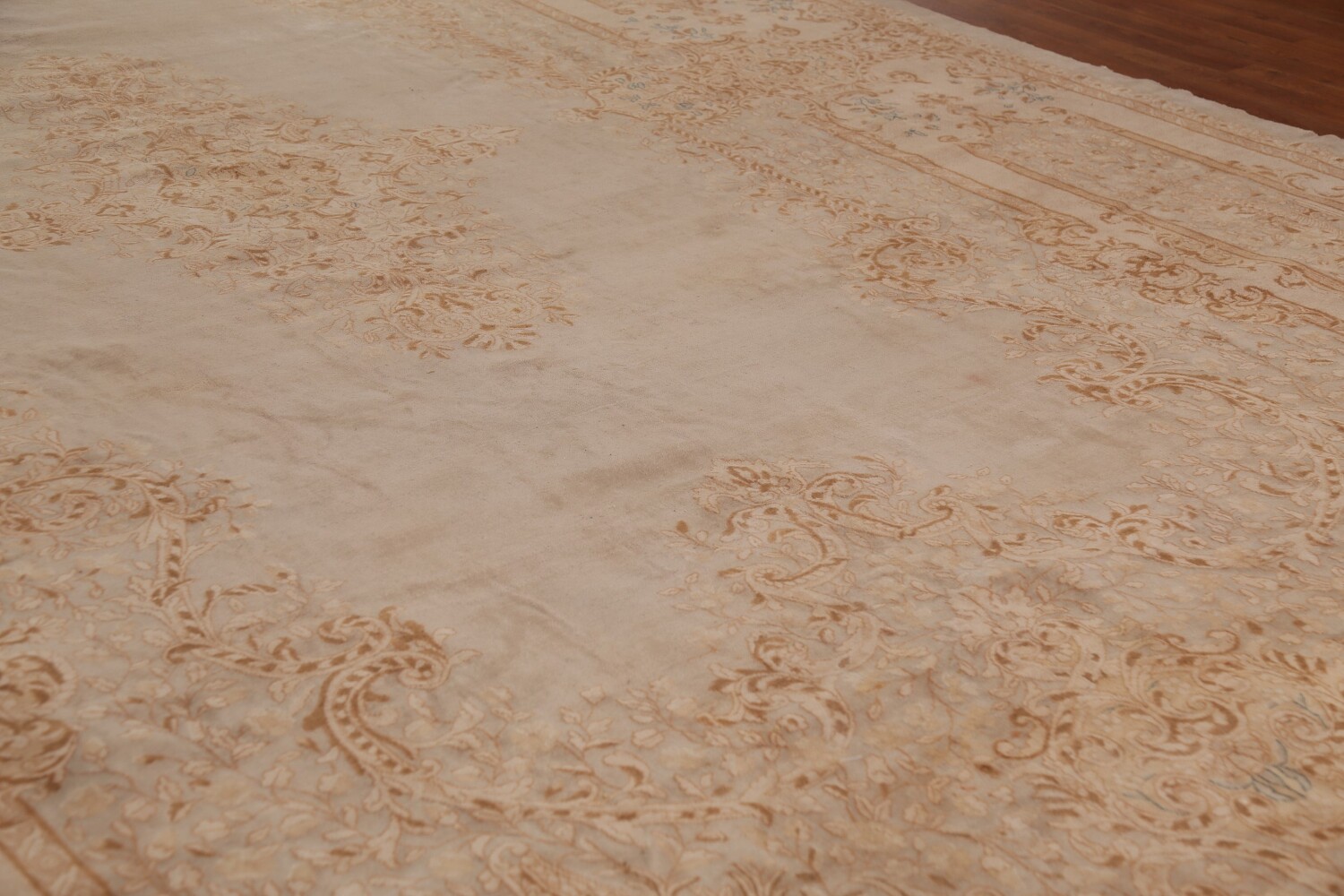 Antique Vegetable Dye Kerman Persian Large Rug 11x20