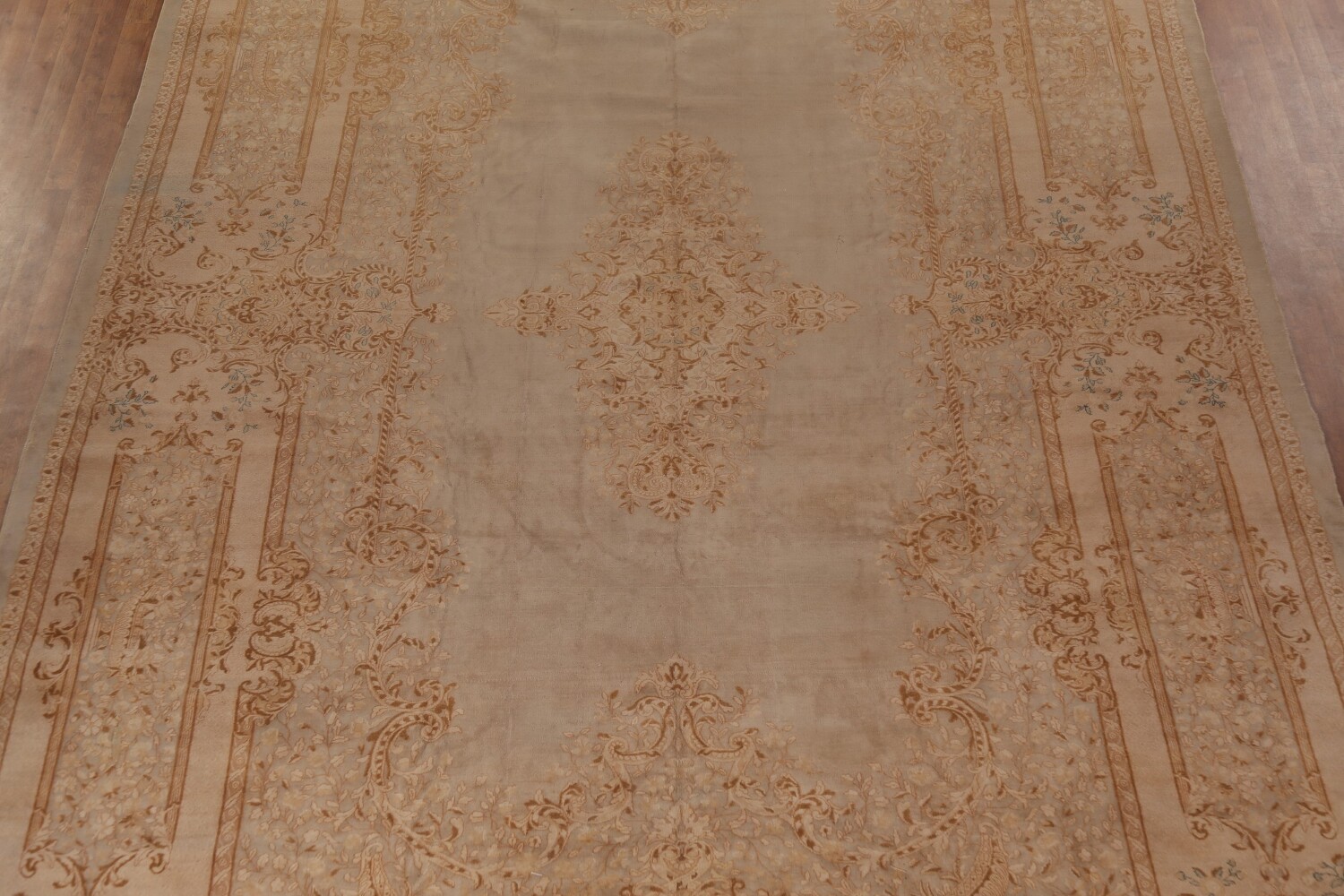 Antique Vegetable Dye Kerman Persian Large Rug 11x20