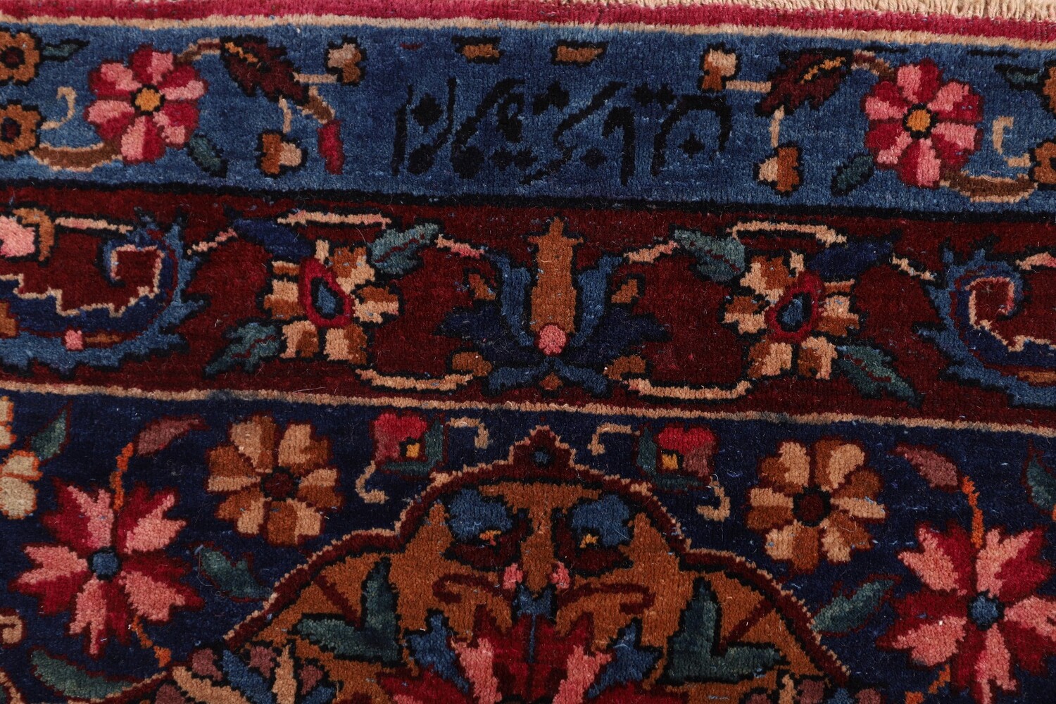 Pre-1900 Antique Kerman Ravar Vegetable Dye Persian Rug 12x21