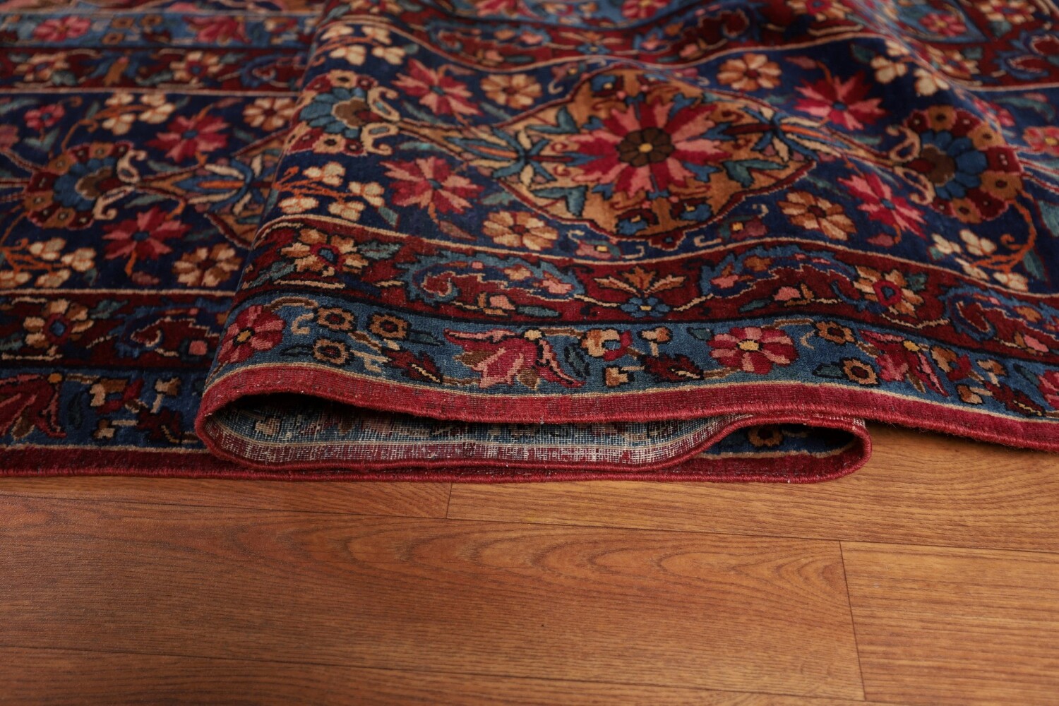Pre-1900 Antique Kerman Ravar Vegetable Dye Persian Rug 12x21