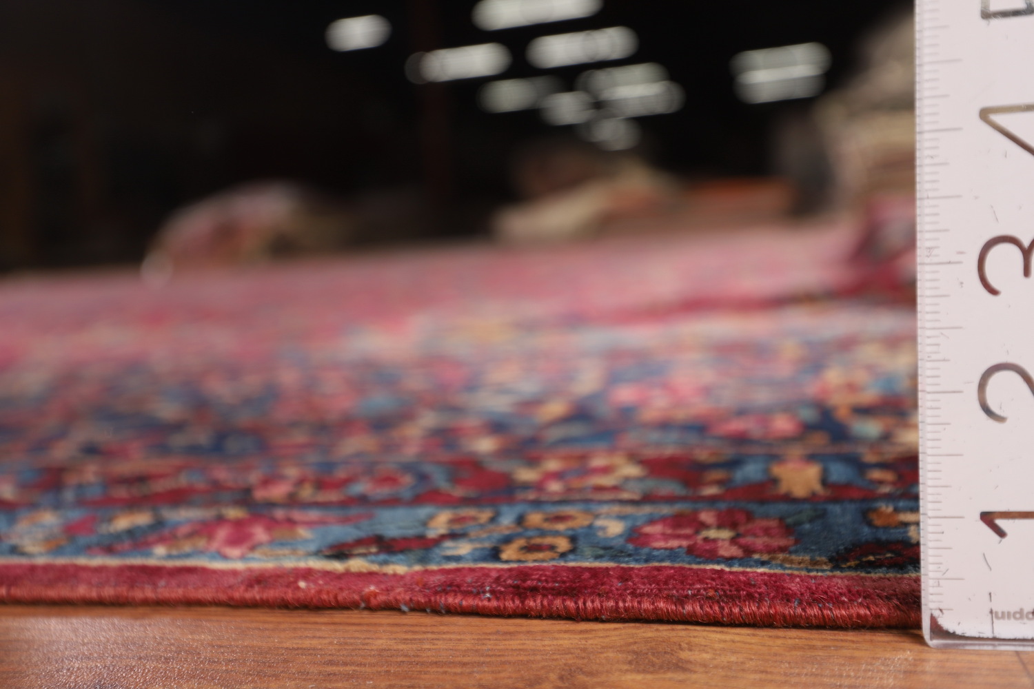 Pre-1900 Antique Kerman Ravar Vegetable Dye Persian Rug 12x21