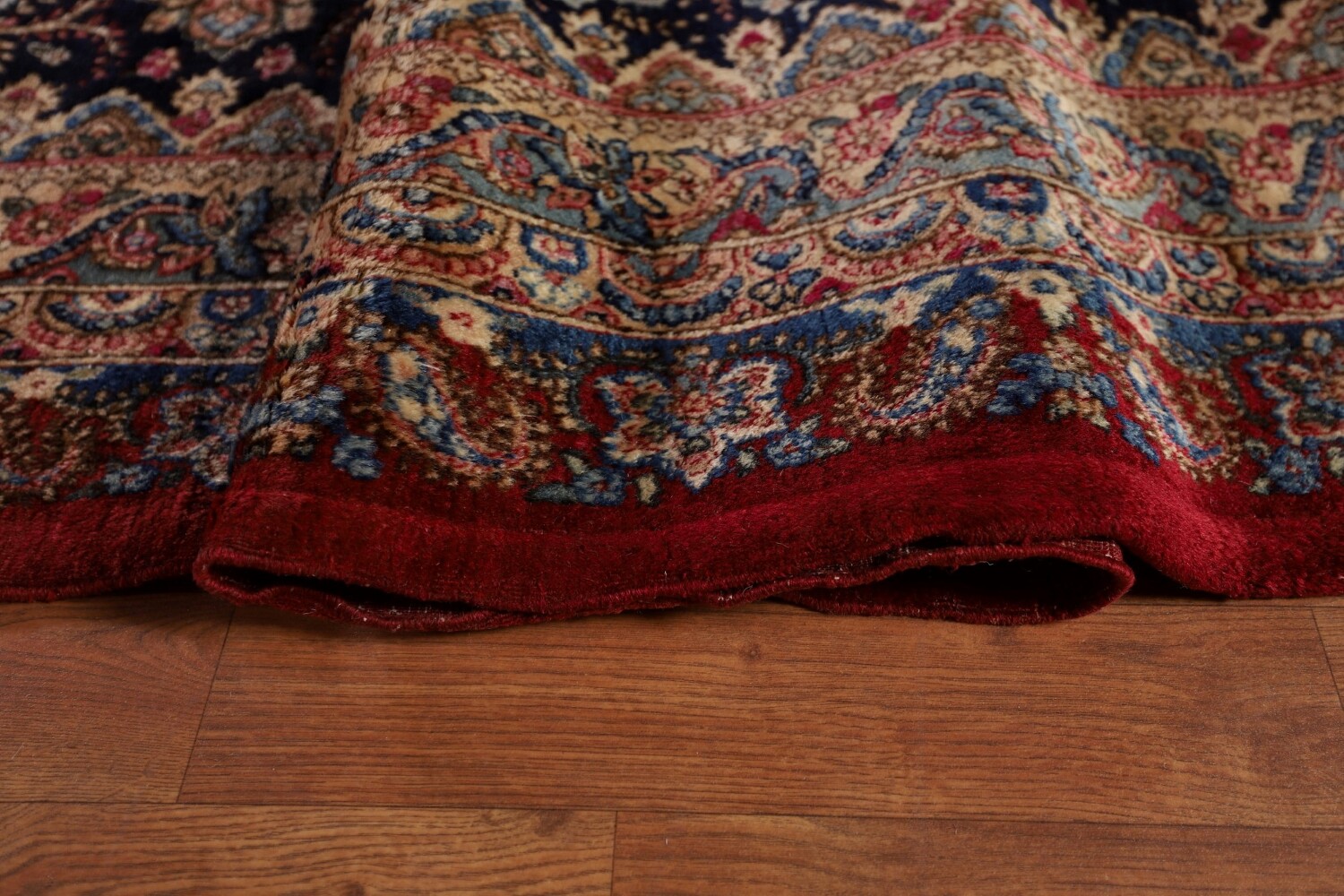 Pre-1900 Vegetable Dye Kerman Ravar Persian Large Rug 14x19
