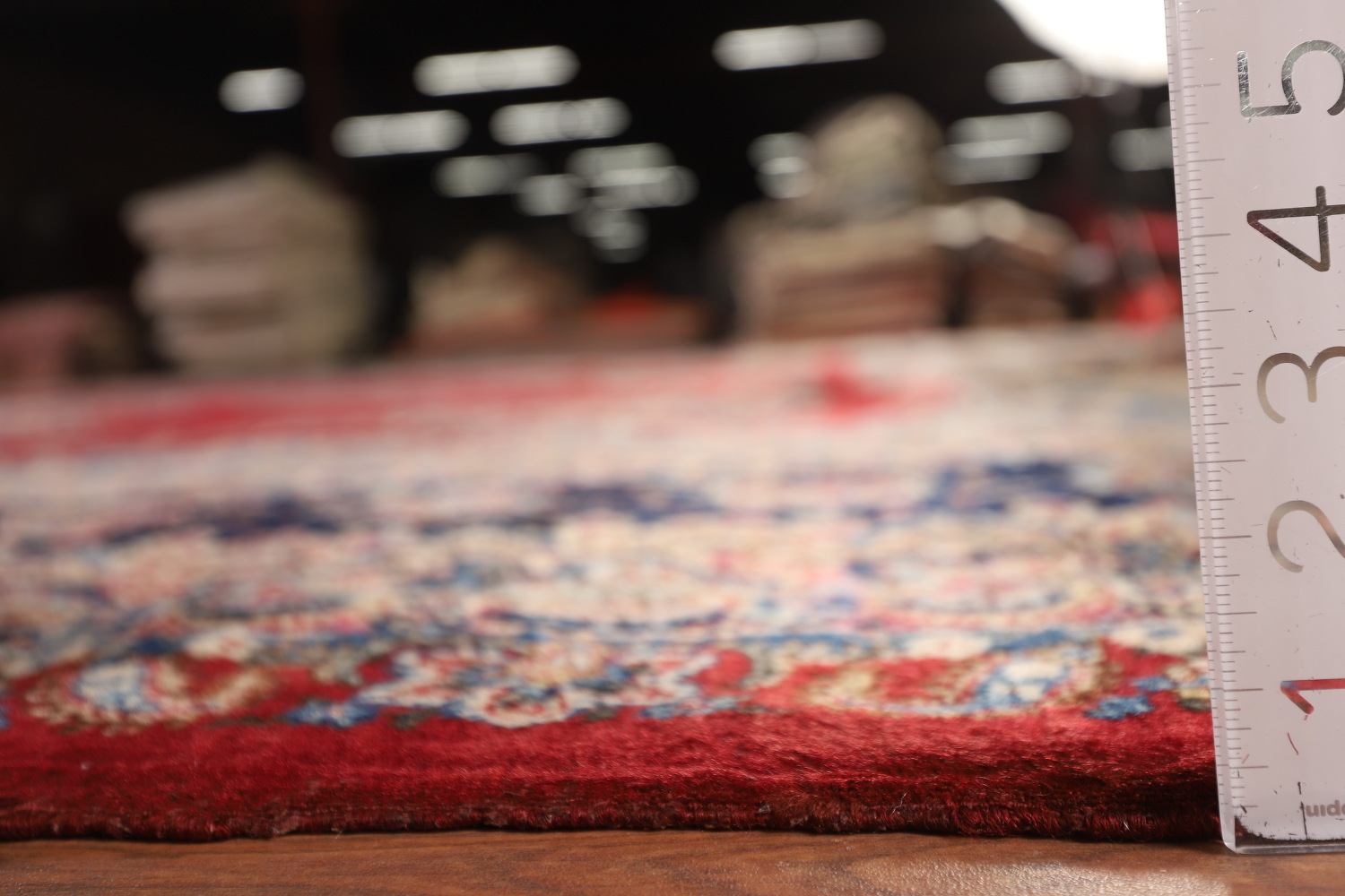 Pre-1900 Vegetable Dye Kerman Ravar Persian Large Rug 14x19