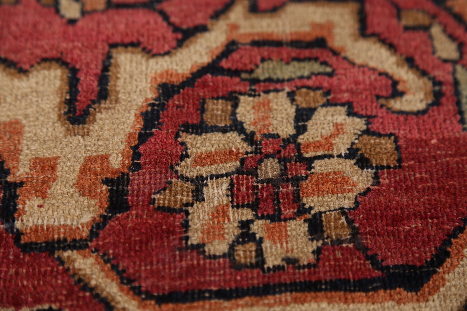 Pre-1900 Vegetable Dye Kerman Ravar Persian Large Rug 10x16