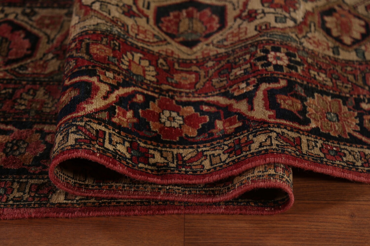 Pre-1900 Vegetable Dye Kerman Ravar Persian Large Rug 10x16