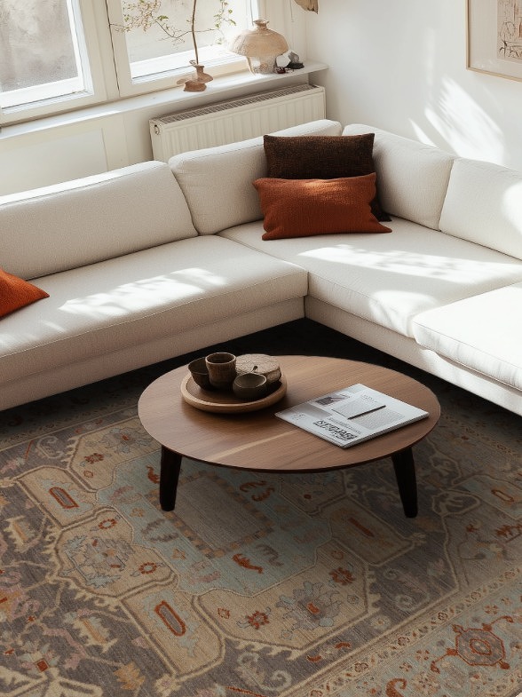 Vegetable Dye Oushak Oriental Area Rug 8x11