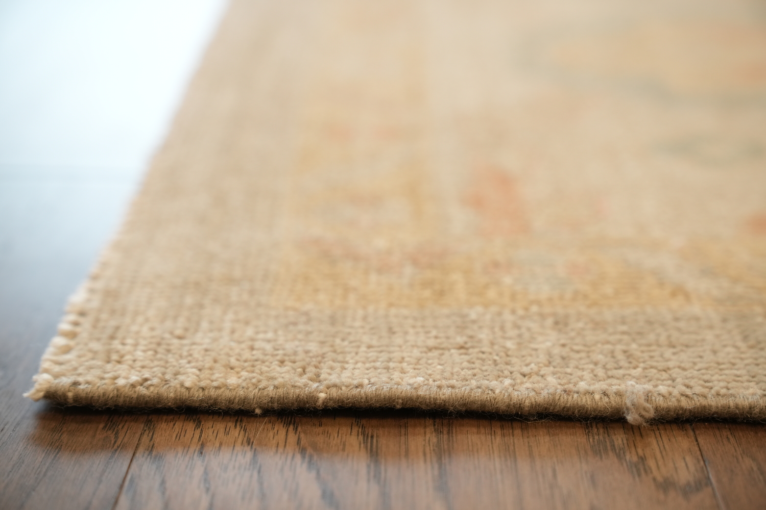 Subtle pastel Muted Grey Oushak Turkish Area Rug 9x12 ft