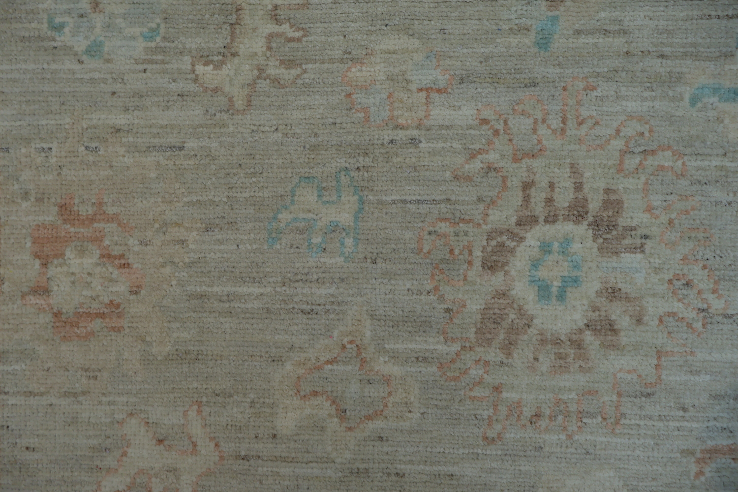 Vegetable Dye Oushak Turkish Accent Rug 4x6
