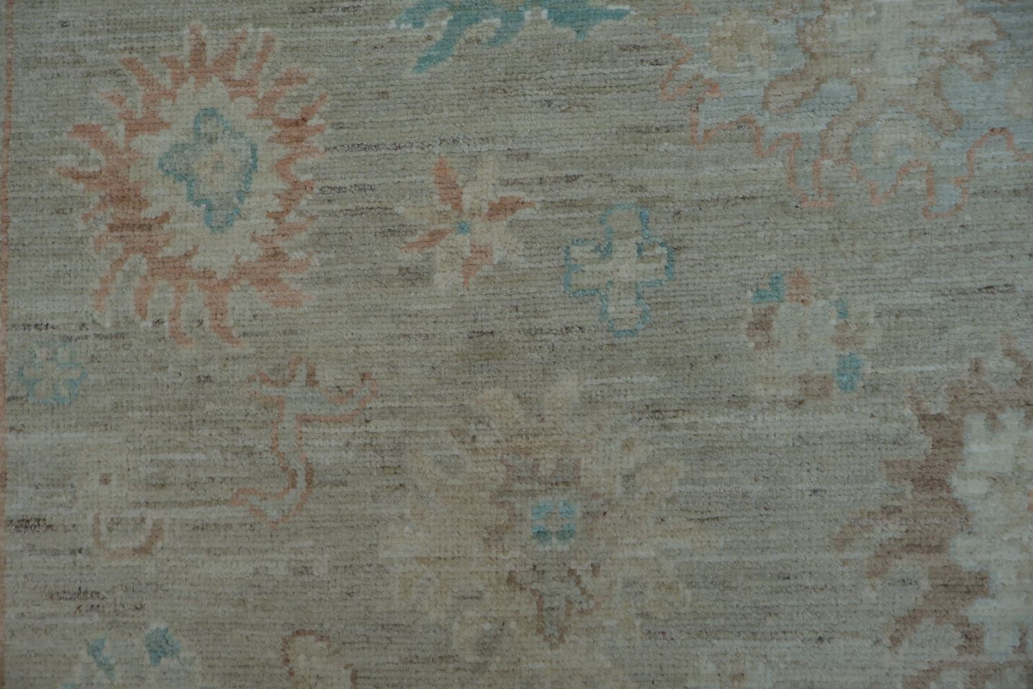 Vegetable Dye Oushak Turkish Accent Rug 4x6