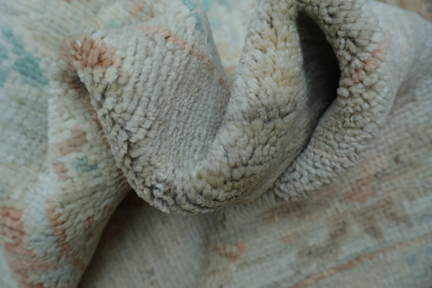 Vegetable Dye Oushak Turkish Accent Rug 4x6