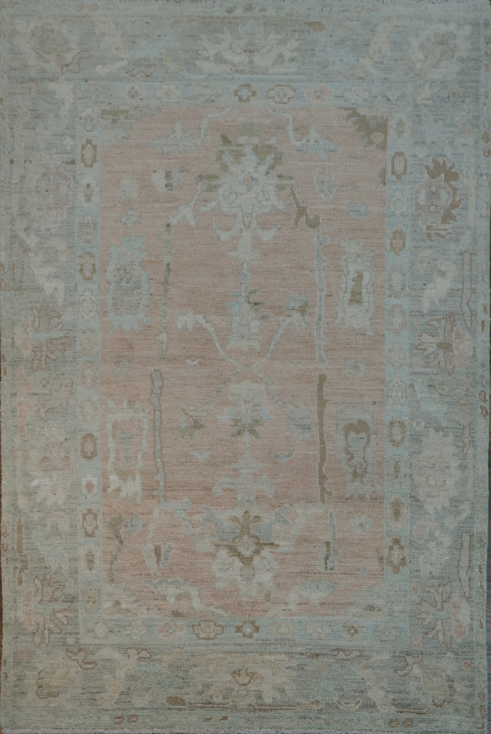 Vegetable Dye Oushak Oriental Accent Rug 4x6