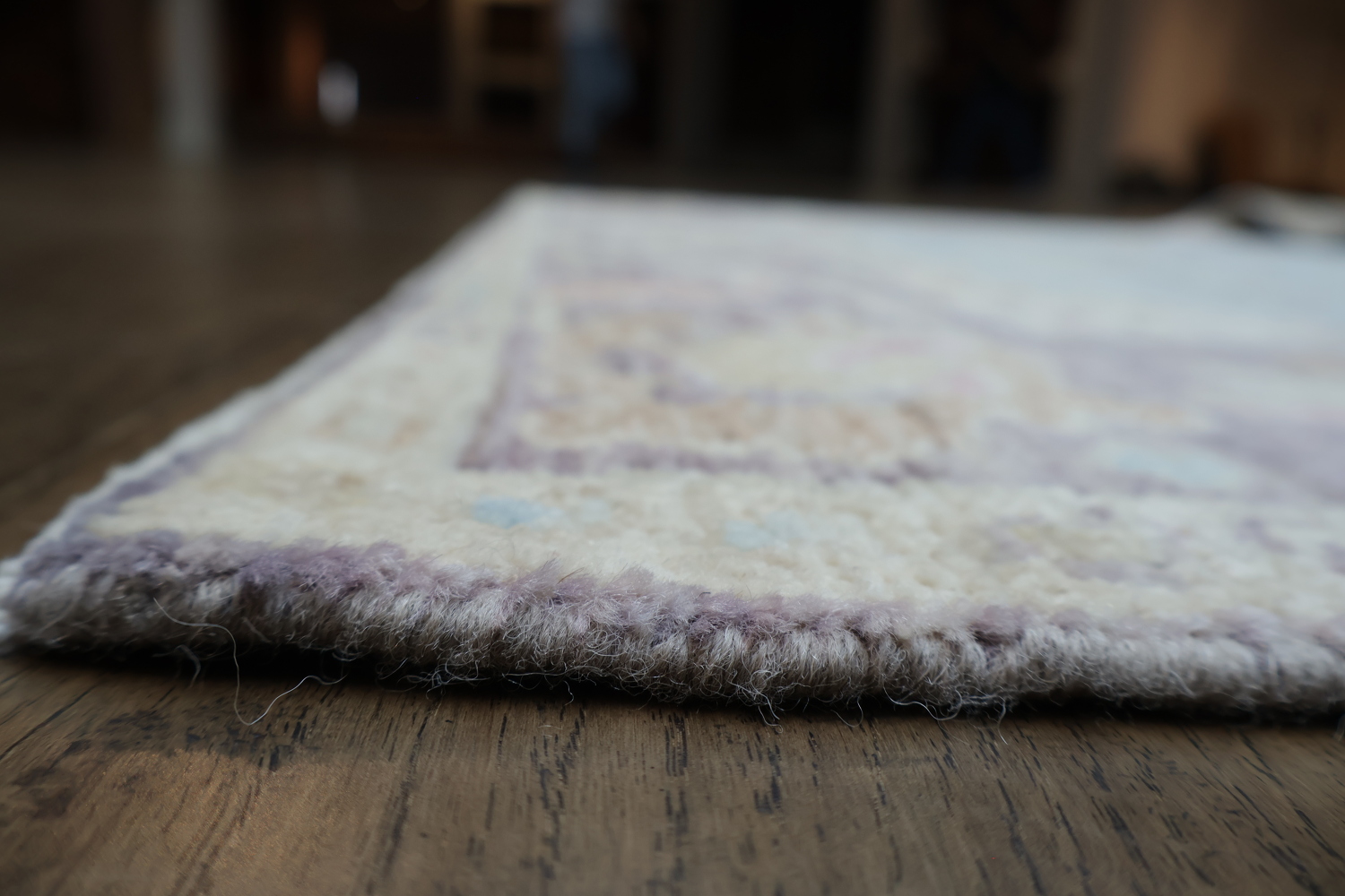 Light Blue Oushak Vegetable Dye Accent Rug 4x6