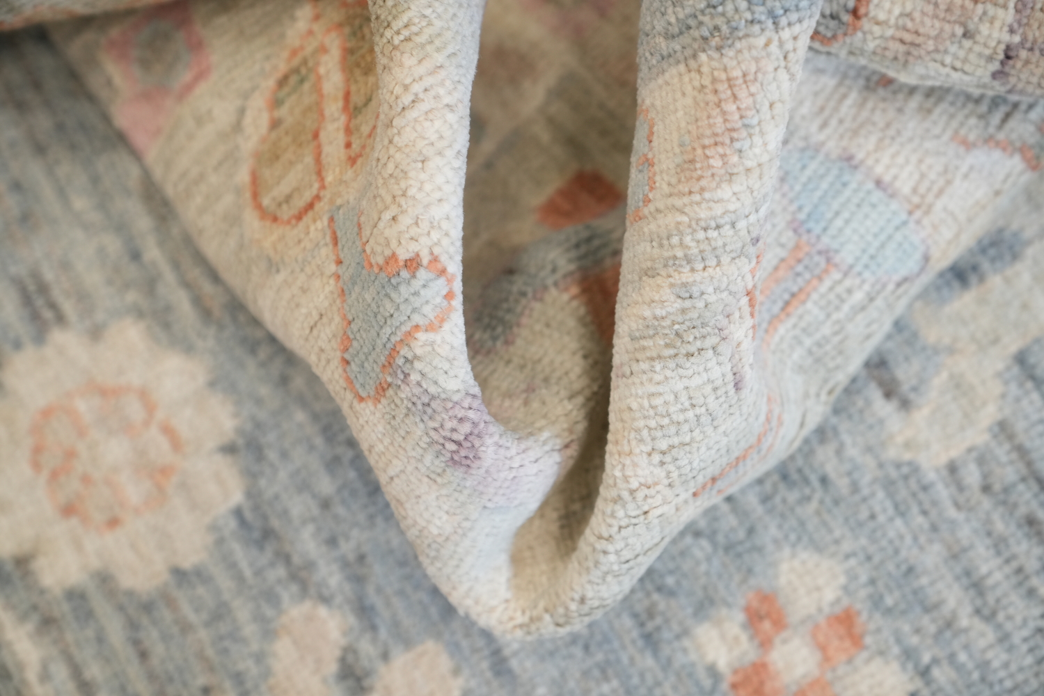 Soft Toned Vegetable Dye Oushak Turkish Oriental Rug 9x12