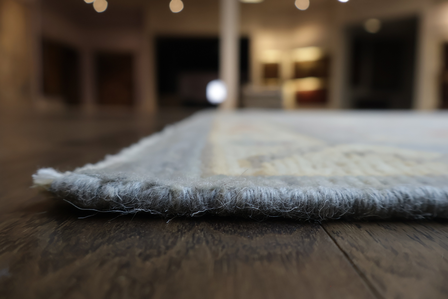 Vegetable Dye Gray Oushak Turkish Area Rug 9x12
