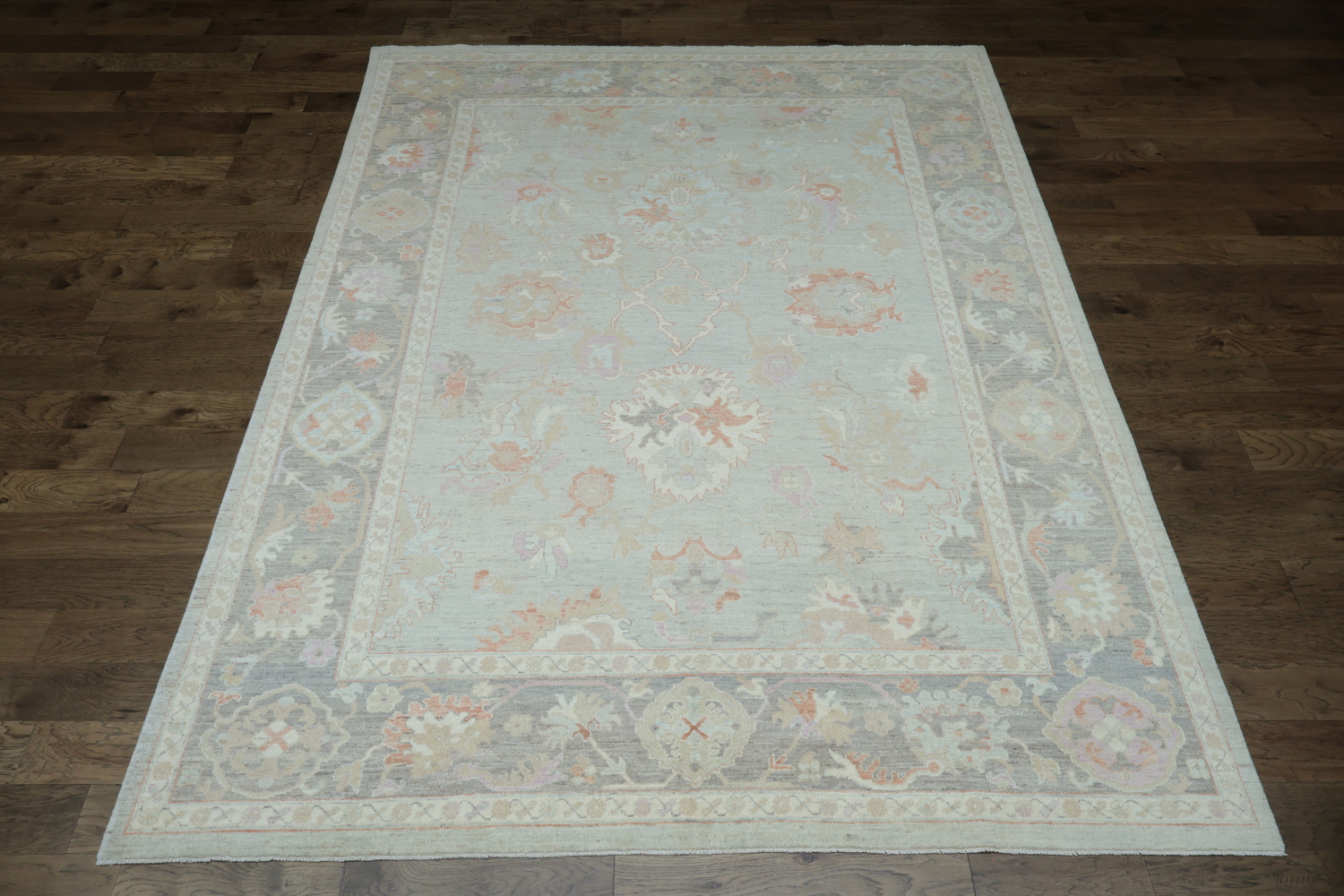 Vegetable Dye Oushak Turkish Area Rug 9x12
