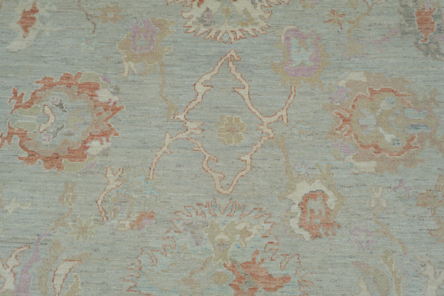 Vegetable Dye Oushak Turkish Area Rug 9x12