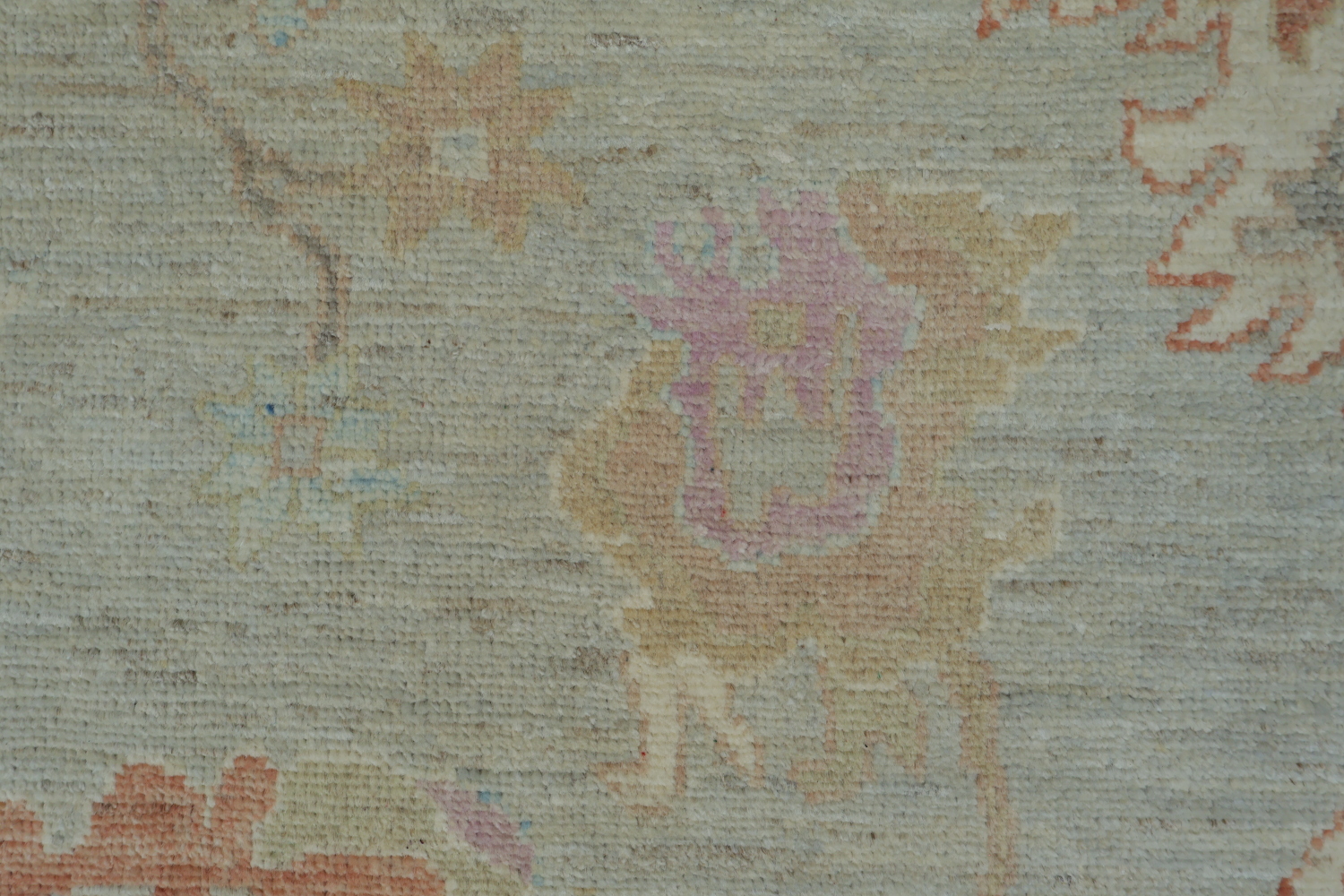 Vegetable Dye Oushak Turkish Area Rug 9x12