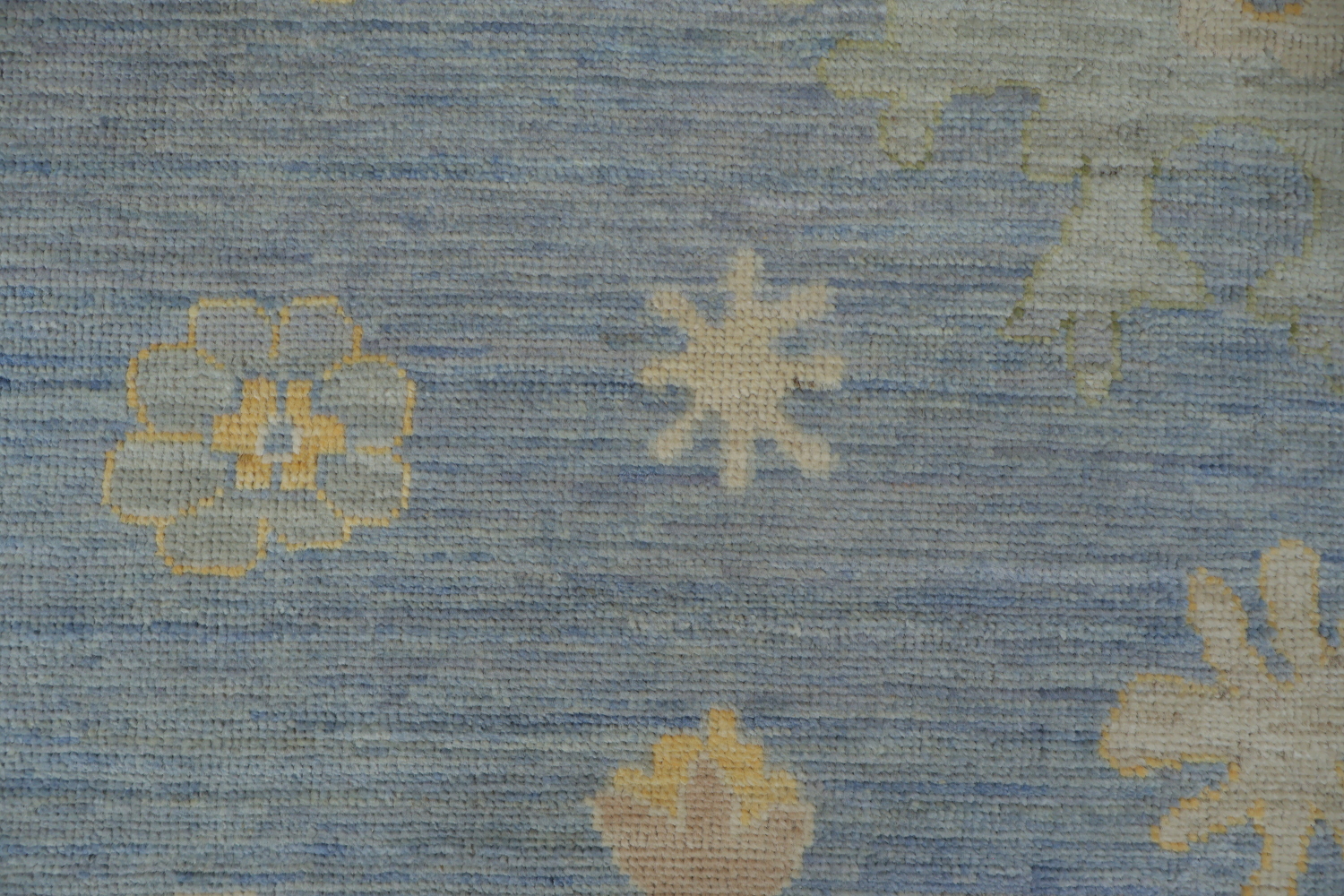 Blue Vegetable Dye Oushak Turkish Area Rug 10x12