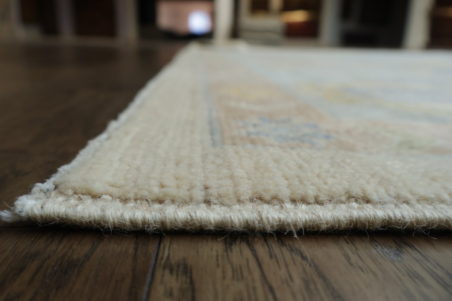 Blue Vegetable Dye Oushak Turkish Area Rug 10x12