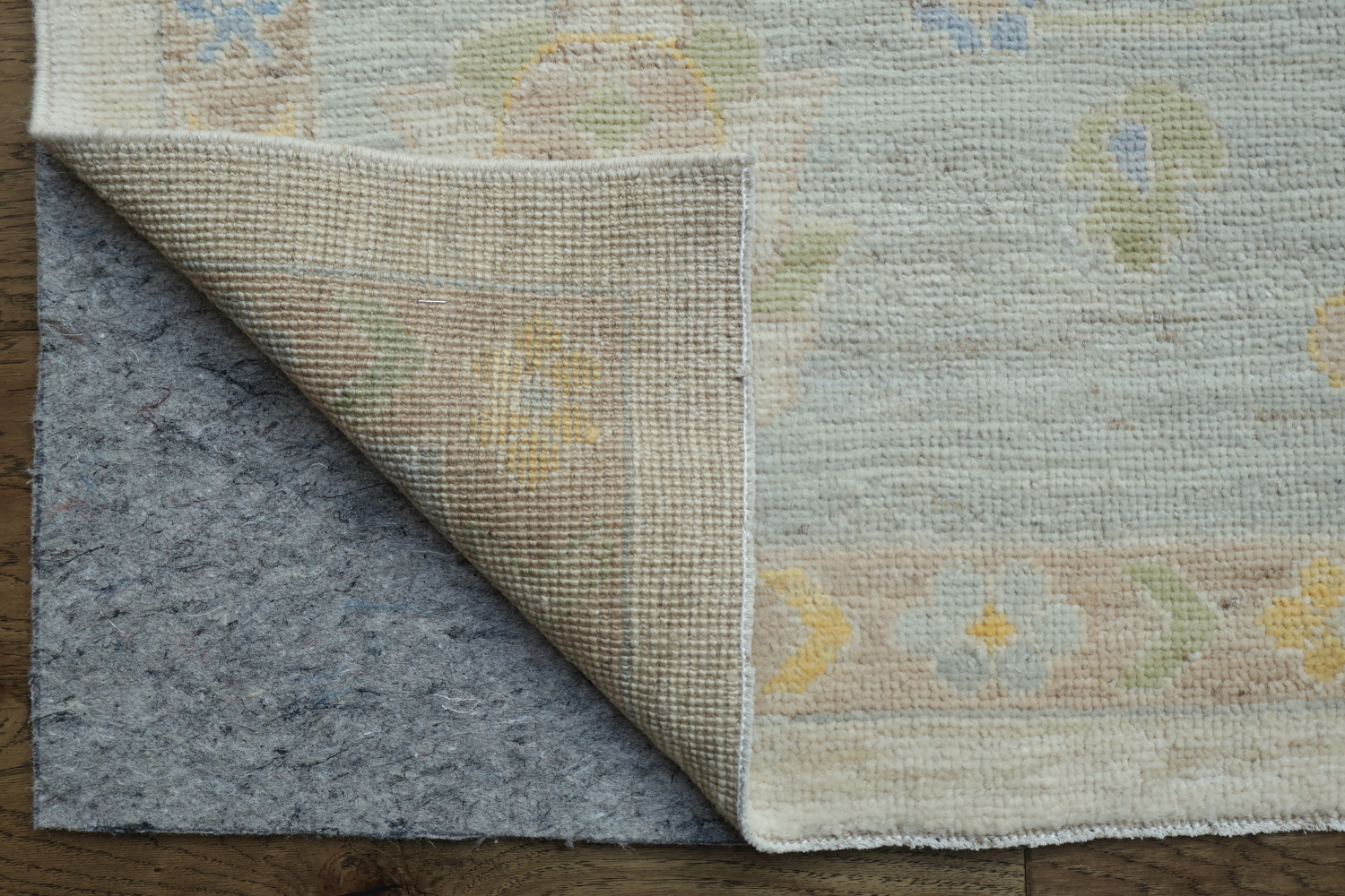 Blue Vegetable Dye Oushak Turkish Area Rug 10x12