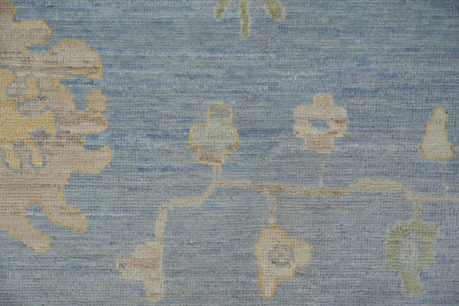 Blue Vegetable Dye Oushak Turkish Area Rug 10x12
