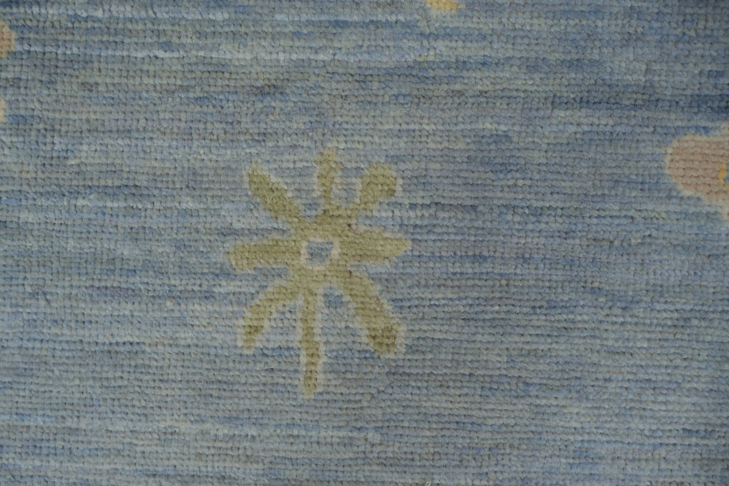 Blue Vegetable Dye Oushak Turkish Area Rug 10x12