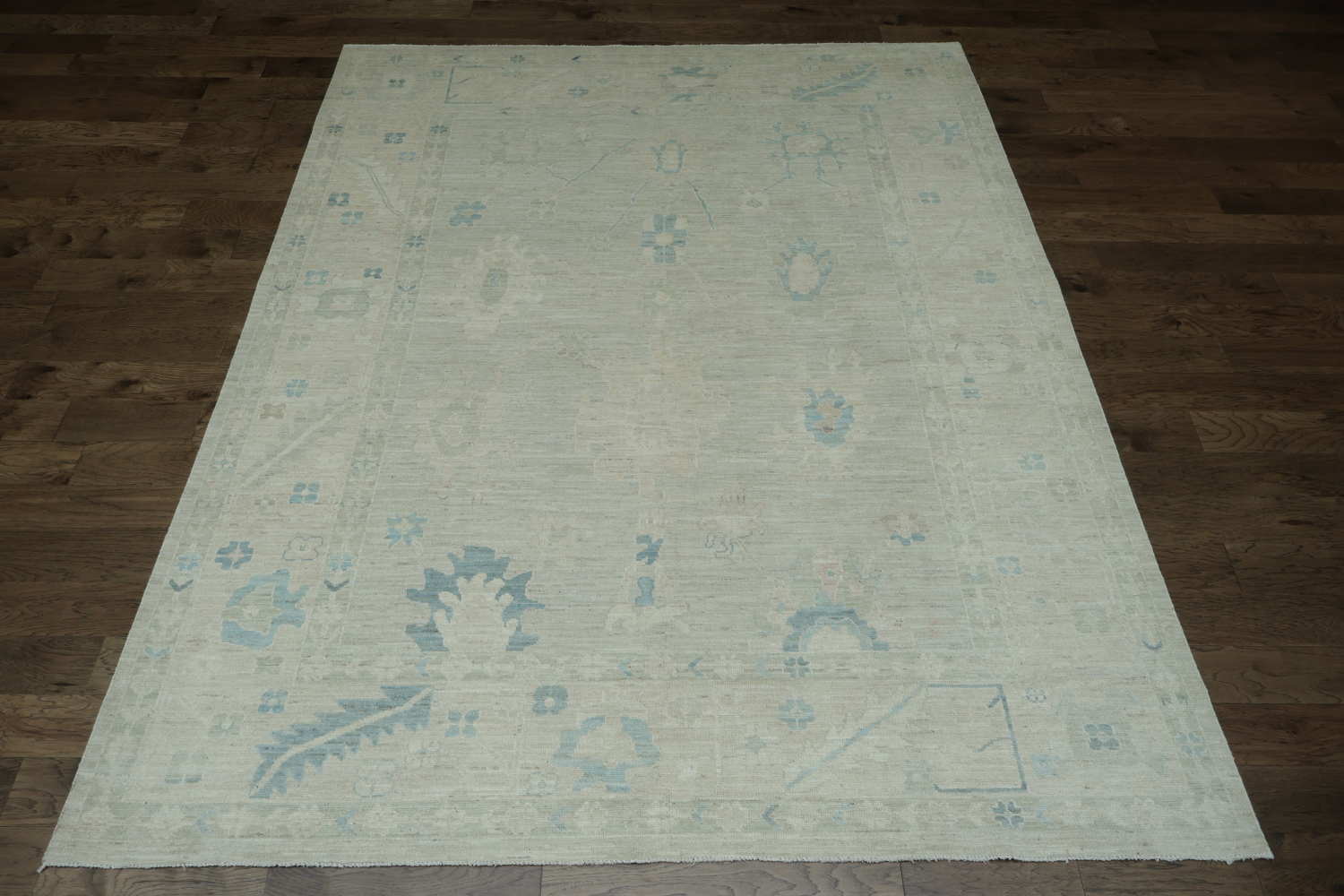 Vegetable Dye Oushak Turkish Area Rug 9x12