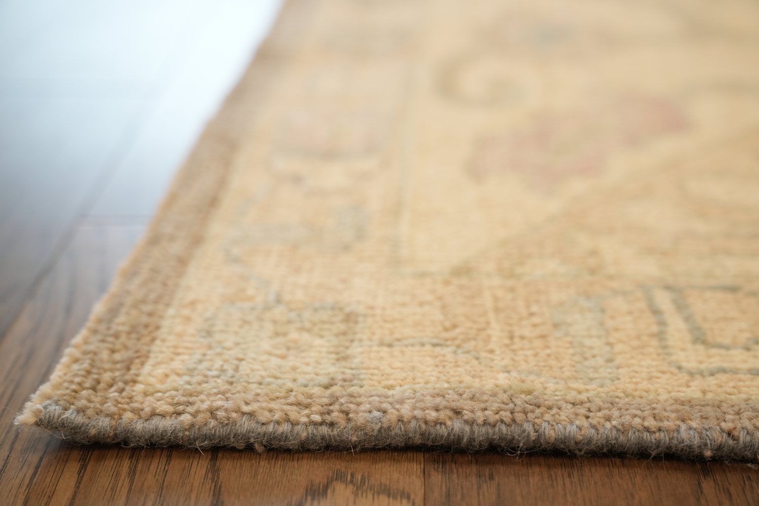 Elegant Traditional Grey and Ivory Oushak Turkish Rug 9x12 ft