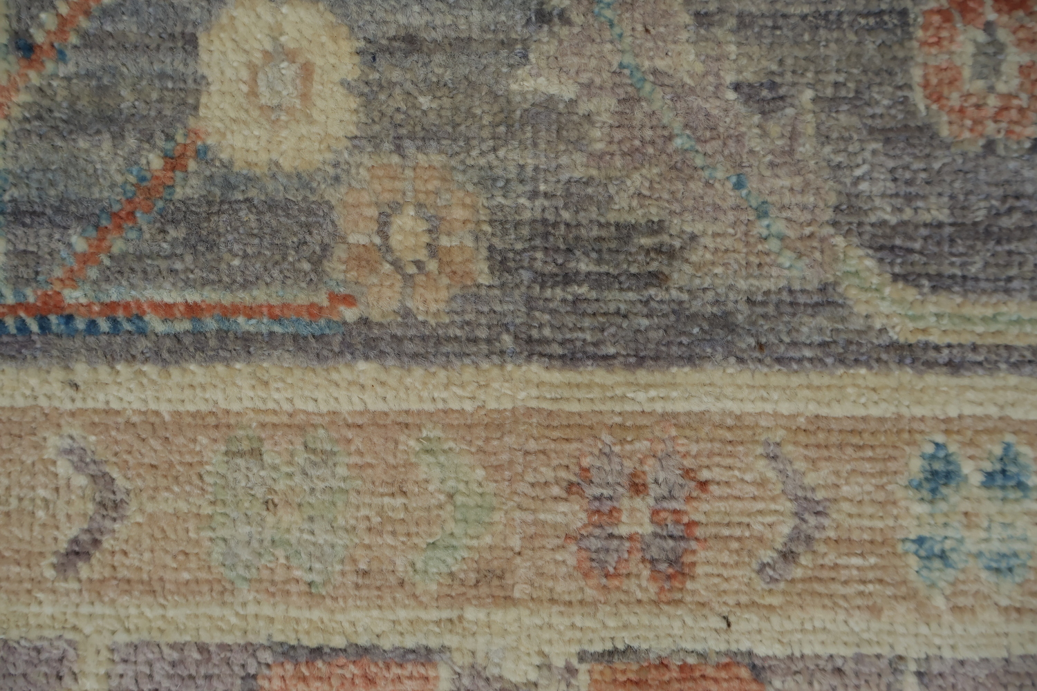 Vegetable Dye Oushak Turkish Area Rug 9x12