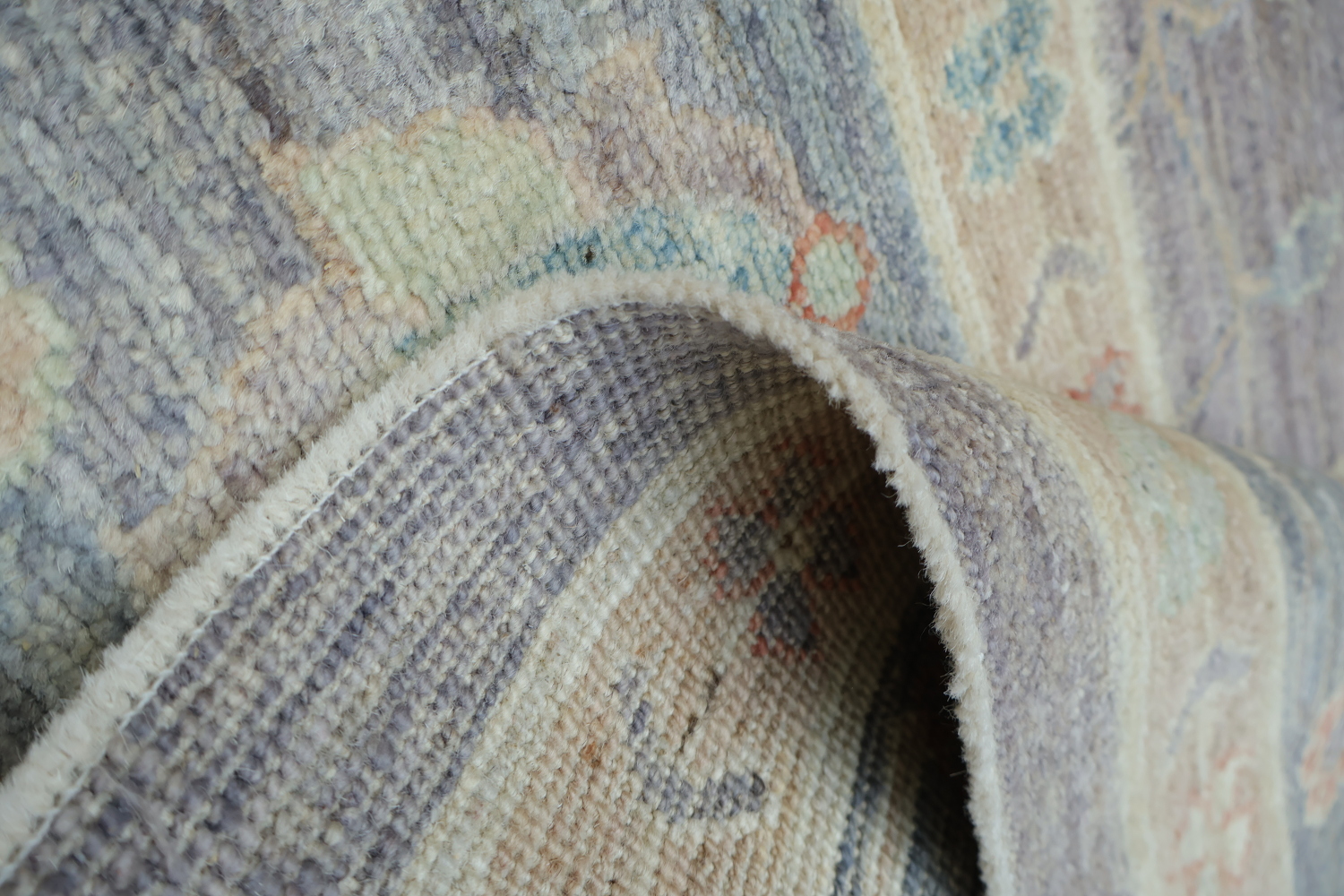 Vegetable Dye Oushak Turkish Area Rug 9x12