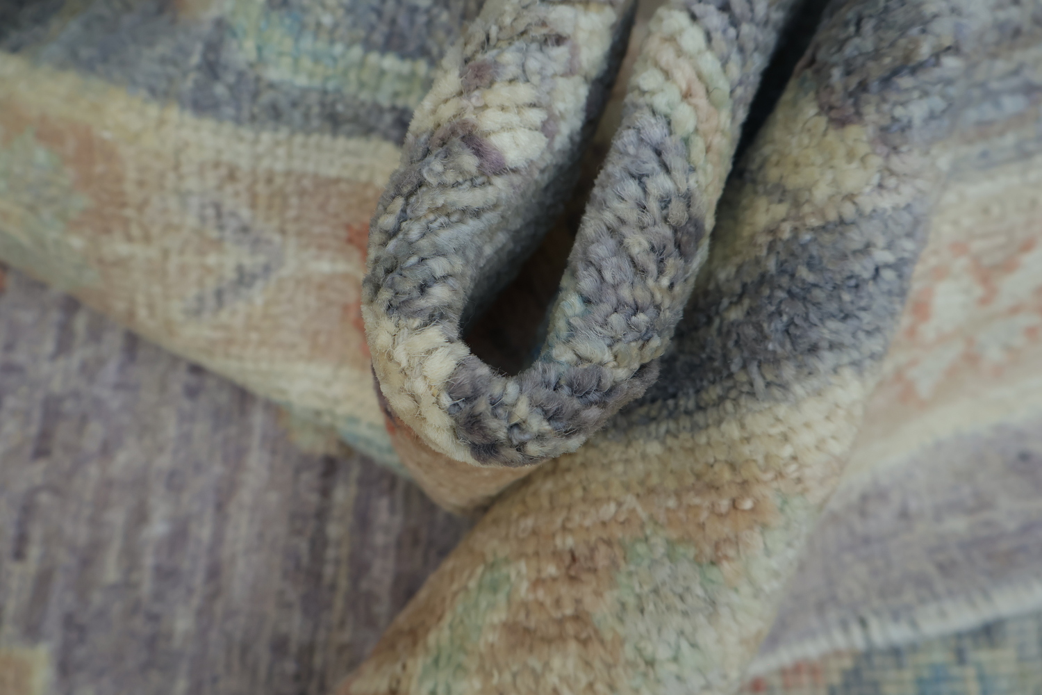 Vegetable Dye Oushak Turkish Area Rug 9x12