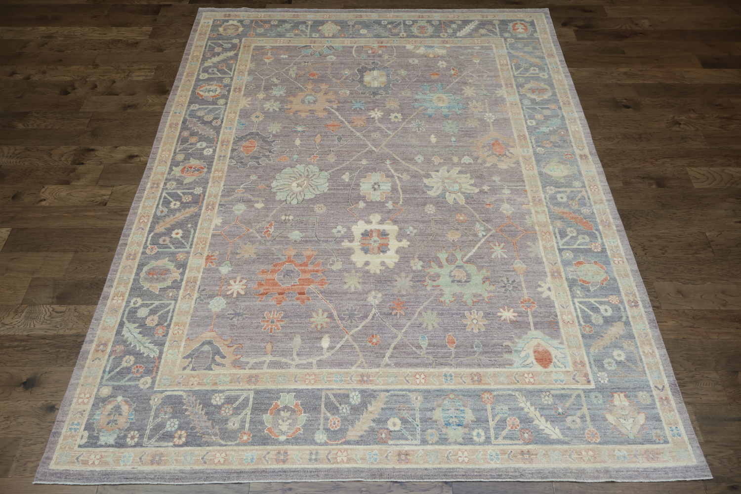 Vegetable Dye Oushak Turkish Area Rug 9x12