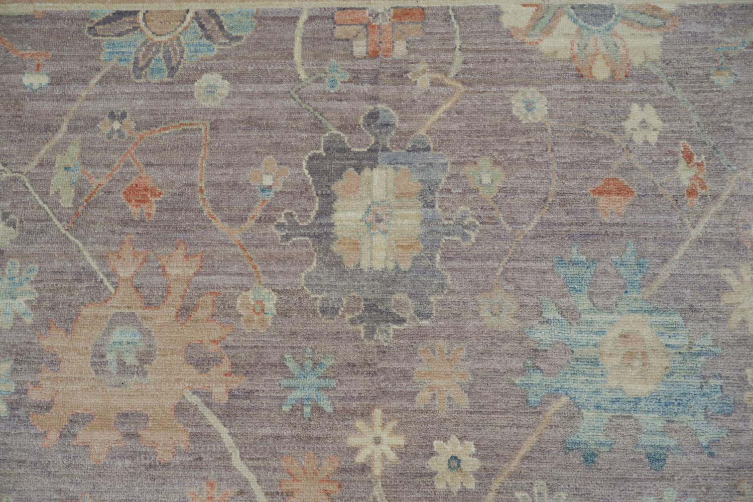 Vegetable Dye Oushak Turkish Area Rug 9x12