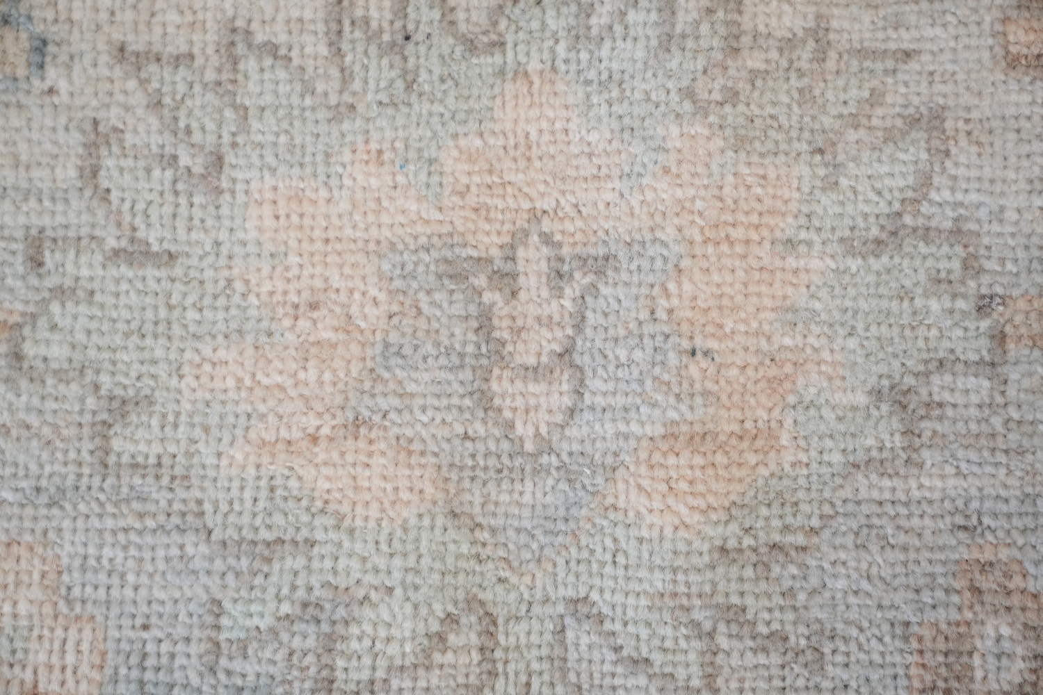 Luxurious Beige and Blue Oushak Turkish Living Room Rug 9x12 ft