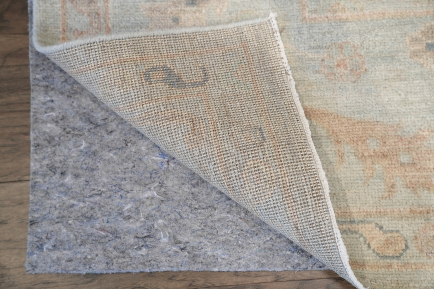 Luxurious Beige and Blue Oushak Turkish Living Room Rug 9x12 ft