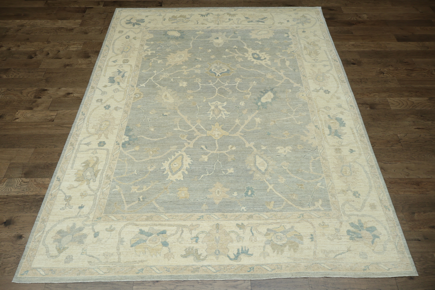 Vegetable Dye Oushak Turkish Area Rug 9x12