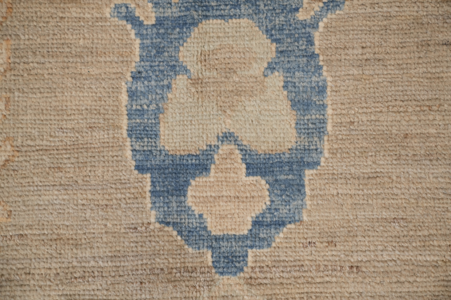 Elegant Blue and Grey Oushak Turkish Rug 9x12 ft