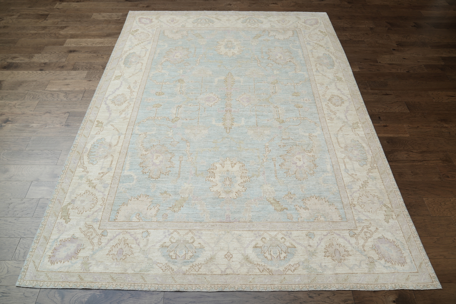 Vegetable Dye Oushak Turkish Area Rug 9x12