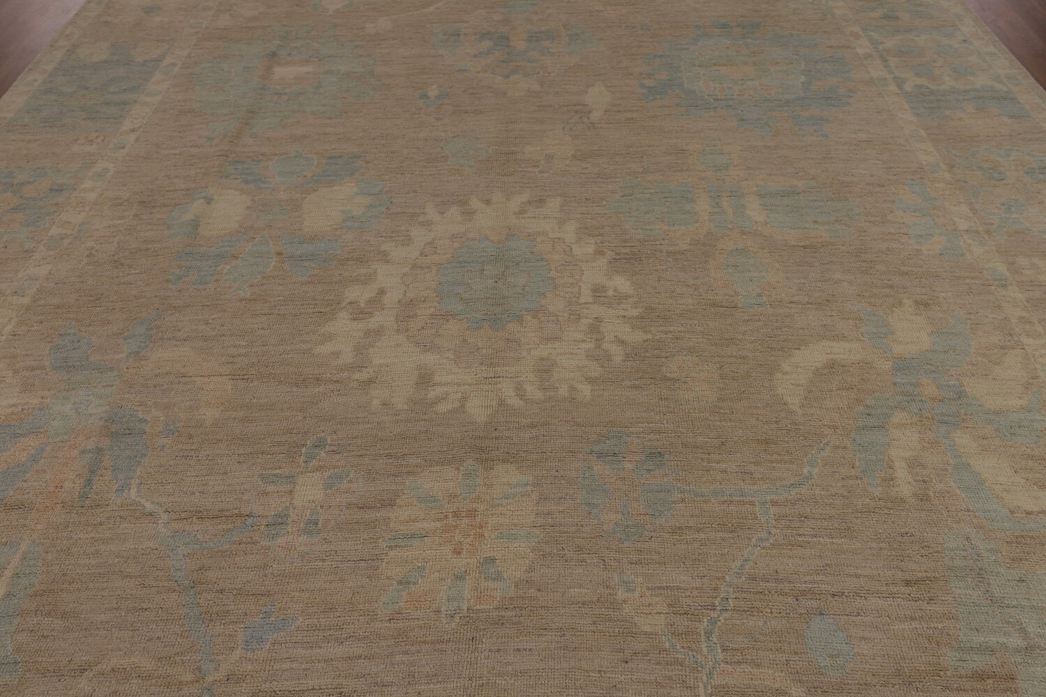 Vegetable Dye Oushak Turkish Area Rug 9x12