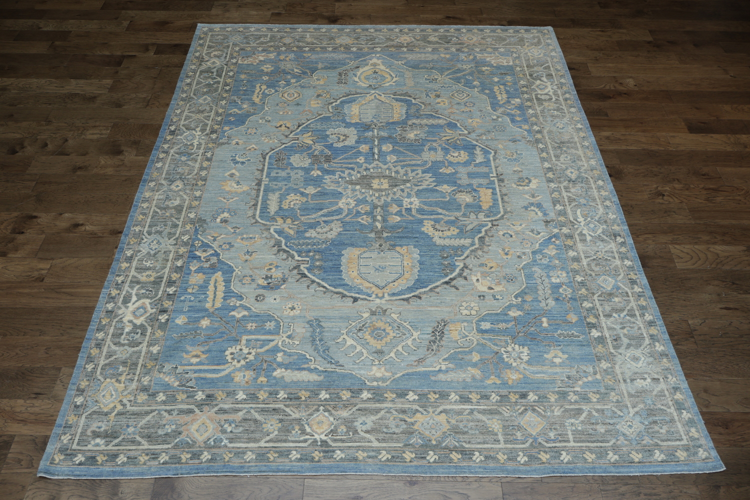 Vegetable Dye Oushak Turkish Area Rug 9x12