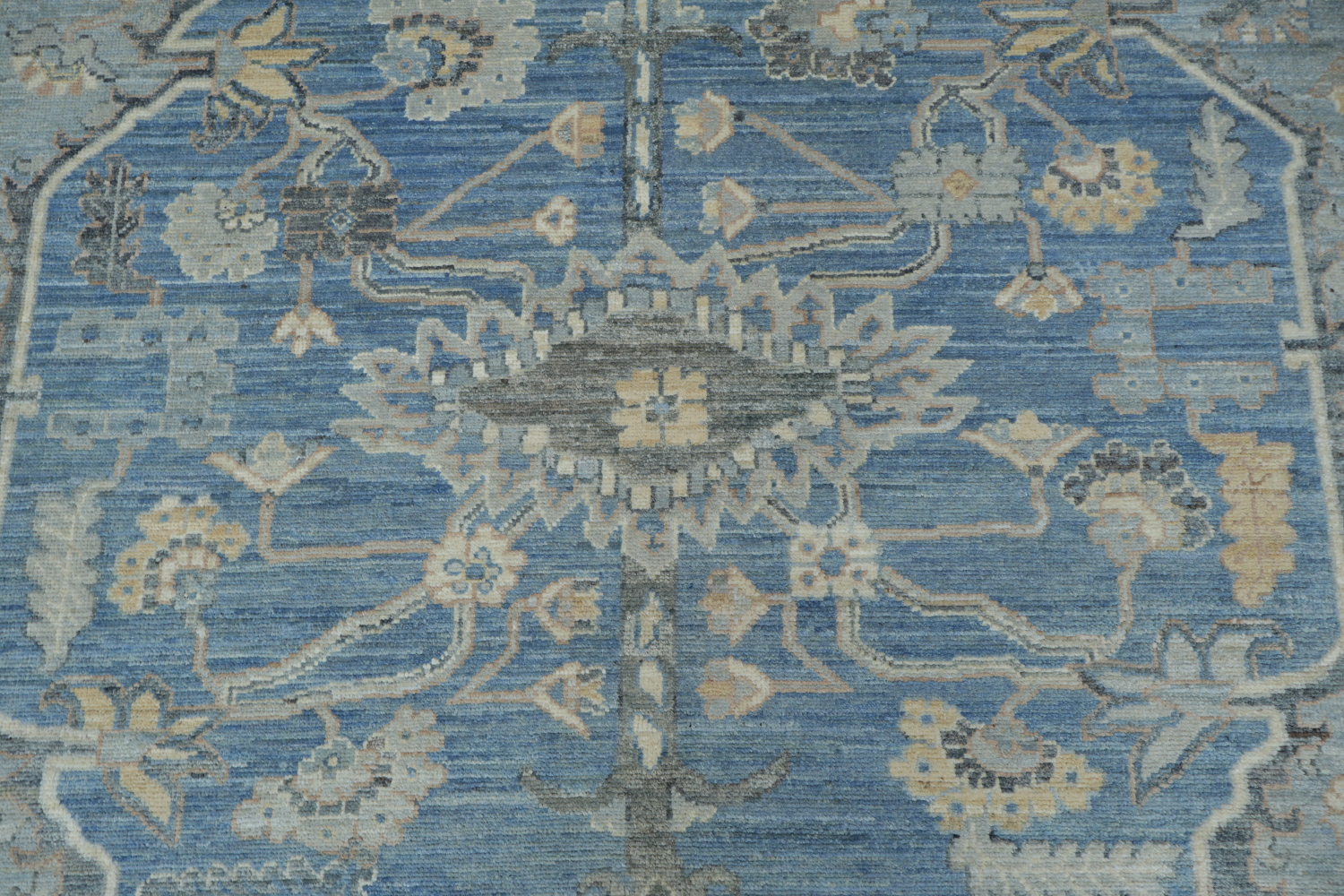 Vegetable Dye Oushak Turkish Area Rug 9x12
