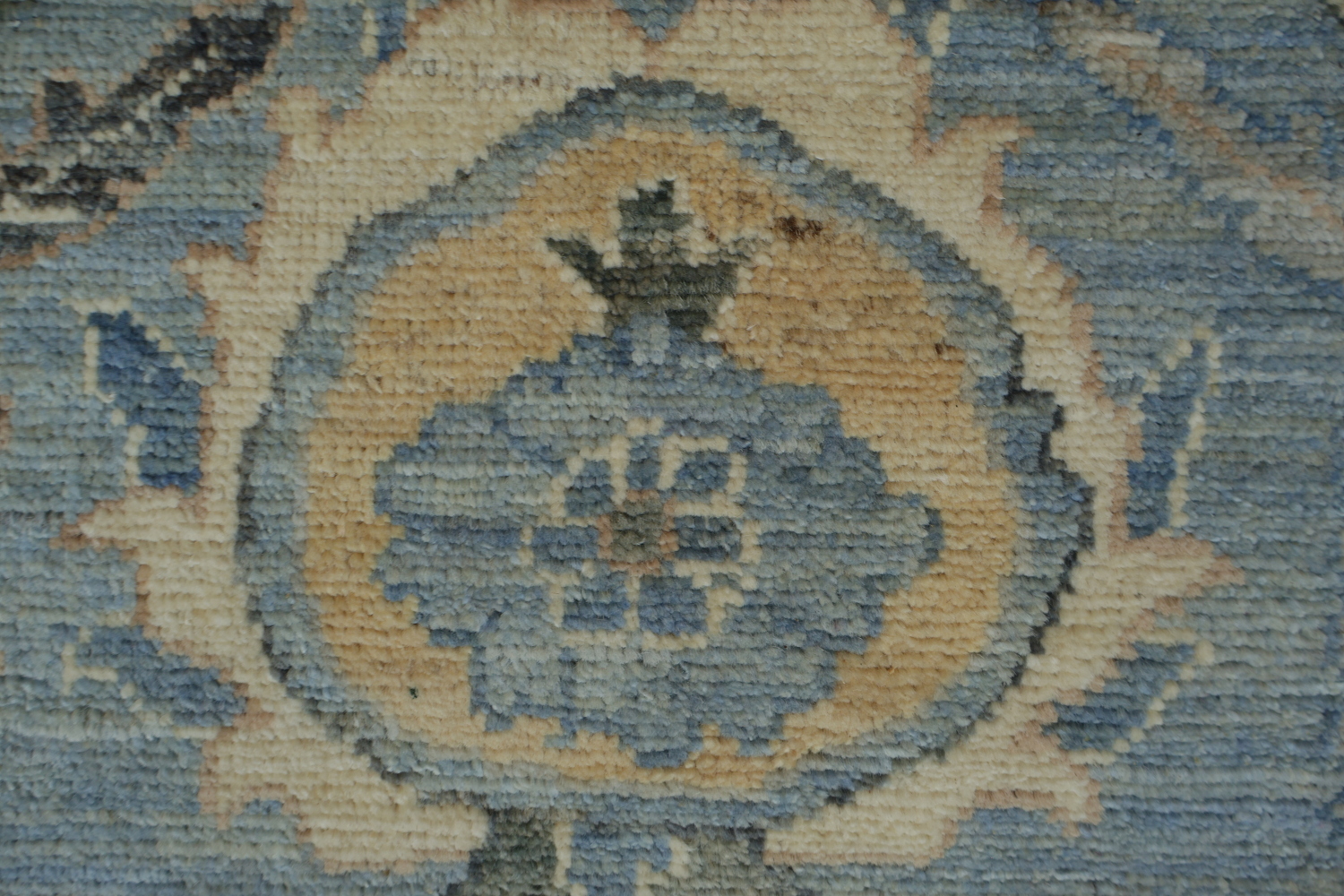 Vegetable Dye Oushak Turkish Area Rug 9x12