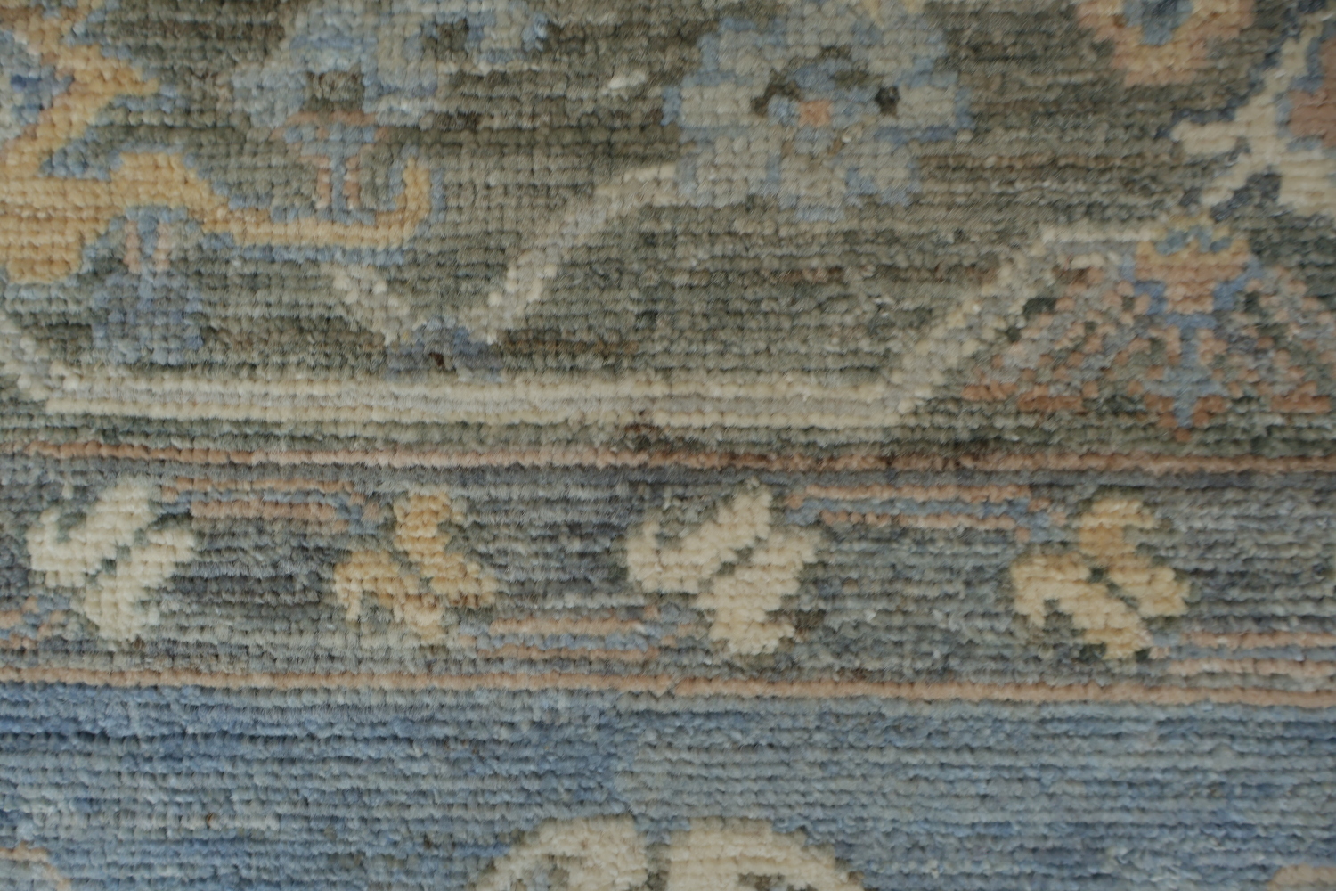 Vegetable Dye Oushak Turkish Area Rug 9x12