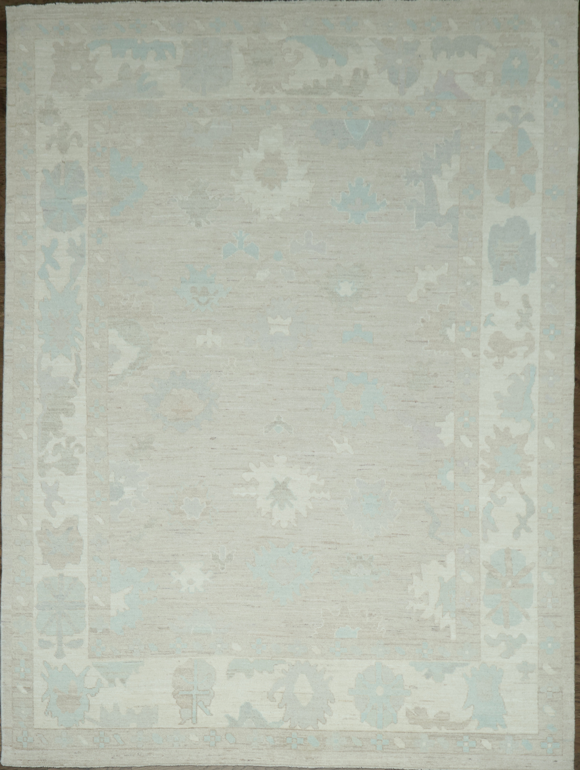 Vegetable Dye Oushak Turkish Area Rug 9x12