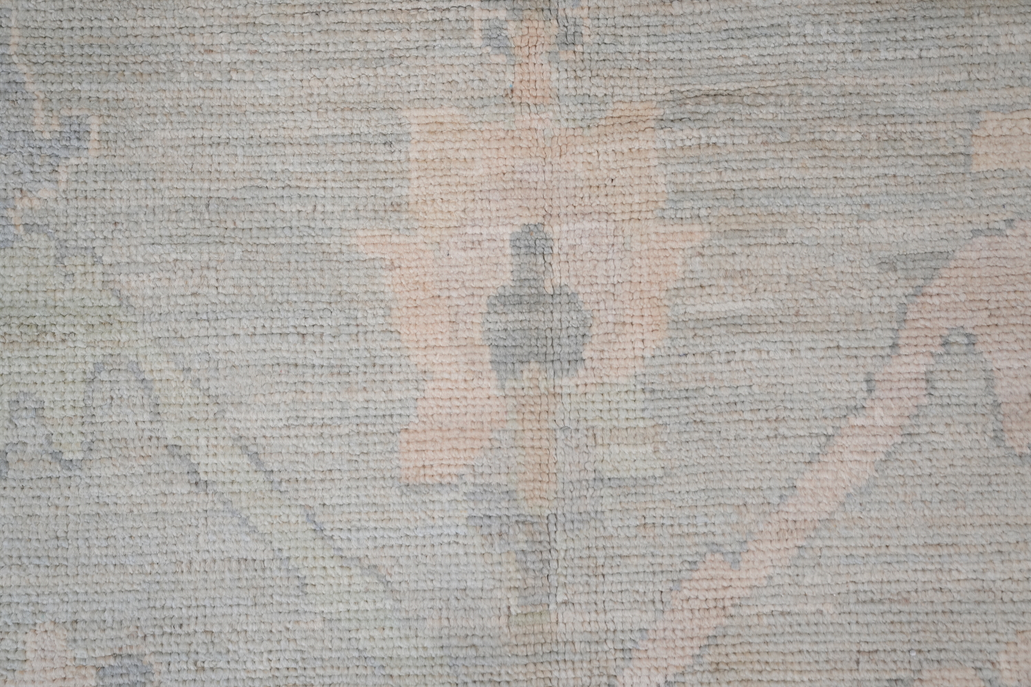 Muted Blue Vegetable Dye Oushak Turkish Area Rug 9x12