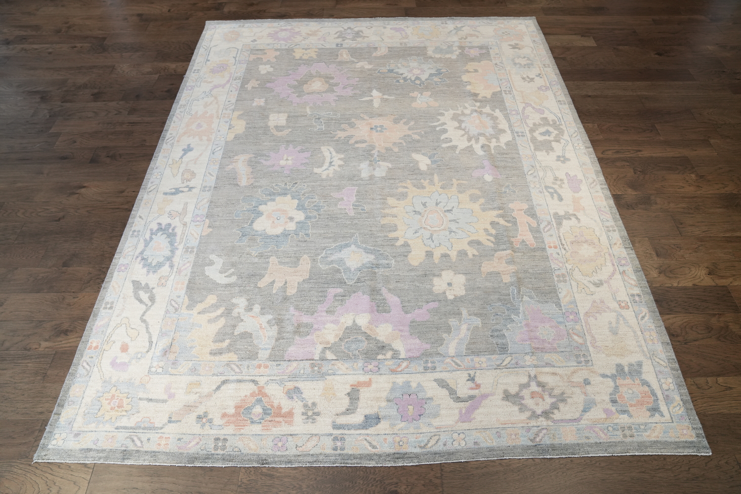 Vegetable Dye Oushak Turkish Area Rug 9x12